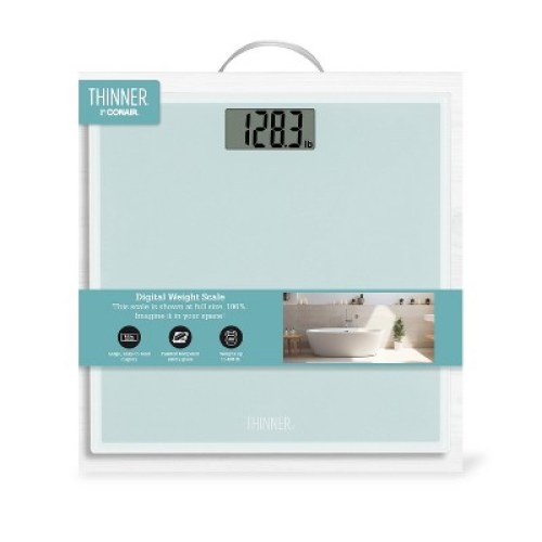 Thinner Glass Weight Scale Silver