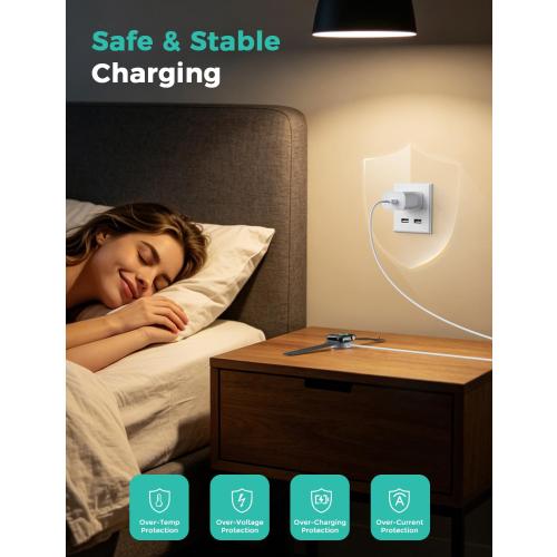 6.6FT Long for Apple Watch Charger USB Magnetic Fast Charging Cable Portable Wireless Charging Accessories Compatible with iWatch Series 11/10/9/8/7/6/5/4/3/2 Ultra 3/2/SE