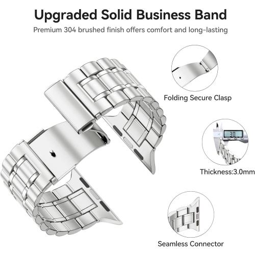 Metal Band Compatible with Apple Watch Bands for Men Women