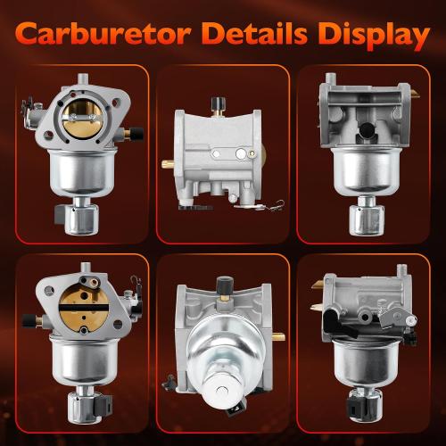 FR730V Carburetor Compatible with Kawasaki FS730V FR730V Engine Mower Carb Replaces #15004-1097 15004-1062 15004-0826 15004-0984 with Air Filter Oil Filter Fuel Pump Spark Plugs