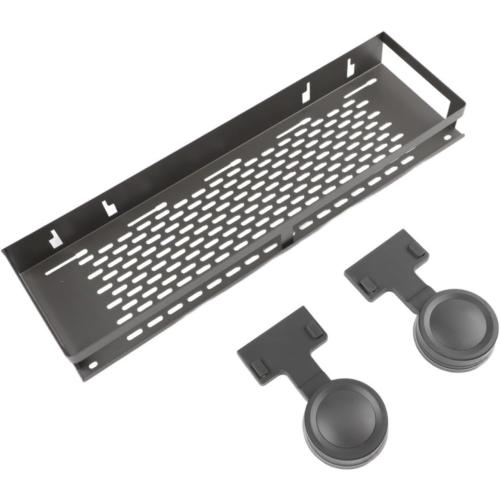 Aluminum Shower Shelf, with Towel Bar and Hooks(40cm)
