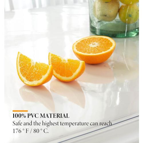 Deep Dream 1.5mm Thick 44 Inches Clear Round Table Protector, Round Table Cover, Tablecloth Protector, Table Protector for Dining Room Table & Office