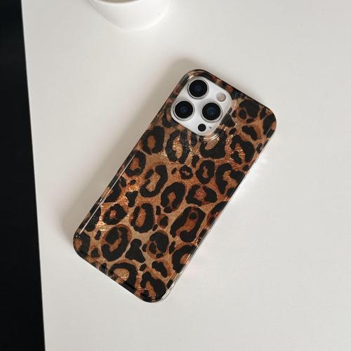 for iPhone 16 Pro Max Glitter Leopard Print Phone Case