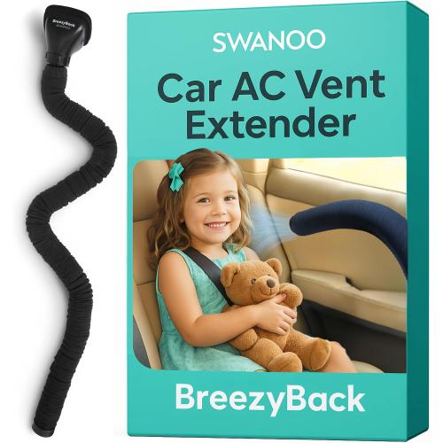 Car AC Vent Extender, Directs Air to Kids & Pets, Extends to 10 FT