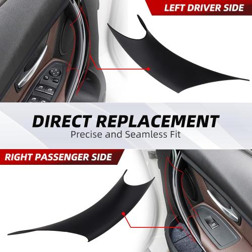 2PCS Car Sticky Door Handle Cover Compatible with BMW 3&4 Series