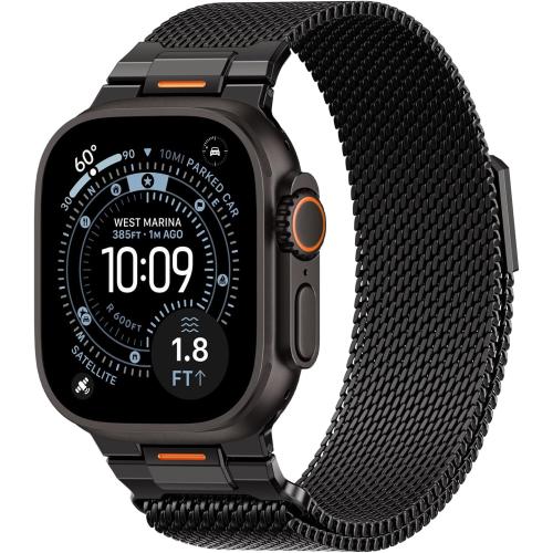 BXUXOHS Milanese Loop for Apple Watch Band 42mm 41mm 40mm 38mm iWatch Men