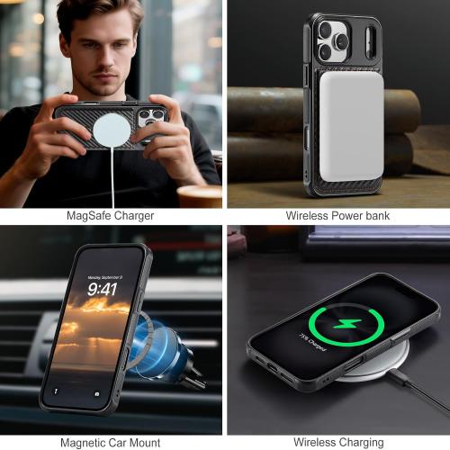 for iPhone 18 Pro Max/17 Pro Max Wallet Case Compatible with Magsafe