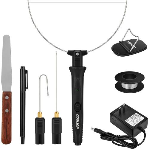 Cooltop Foam Cutter, 18W Hot Wire Foam Cutter, Hot Knife with Cleaning Pen