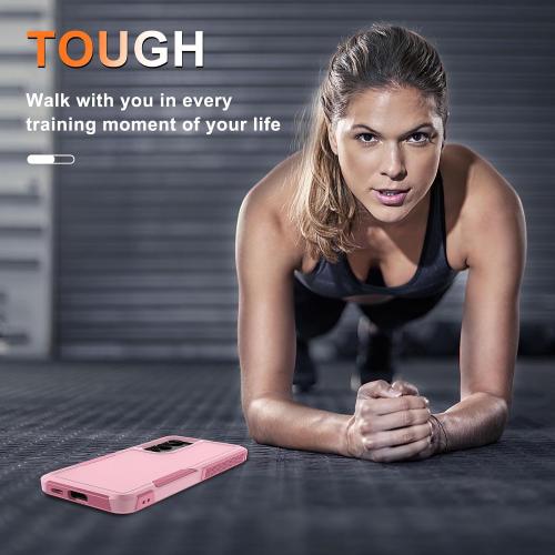 for Samsung Galaxy S25 Plus Case, Full Body Heavy Duty Cover, Cute Pink