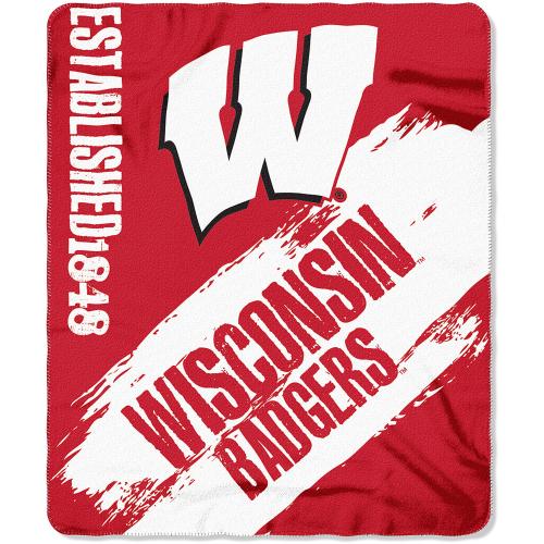 NCAA Wisconsin Badgers 50 X 60 Fleece Throw