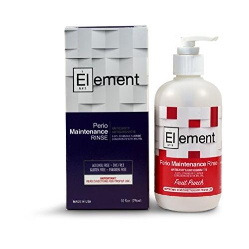 Element  10 Fl. Oz. 0.63% Stannous Fluoride Antimicrobial Perio Rinse Mouthwash Fruit Punch Flavor