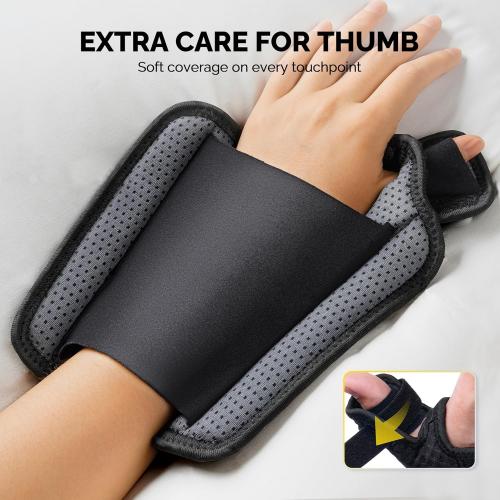 FEATOL Thumb Brace with Ergonomic Support, Left Hand, S/M