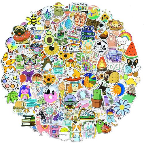 EOAOD 200 Cute Aesthetic Water Bottle Stickers for Kids, Waterproof Vinyl