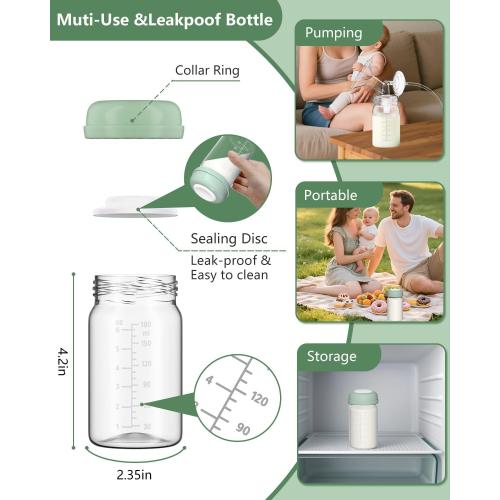 Breast Pump Parts Compatible with Spectra S1/S2/9 Plus/Synergy Gold, Full Set Replacement Parts for Spectra Include 12mm Flange, Duckbill Valve, Backflow Protector, Tubing, Bottle, Not Original Parts