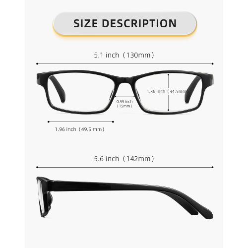 JOLISU 5-Pack Reading Glasses for Women Men Small Face, 1.5, Mix Color