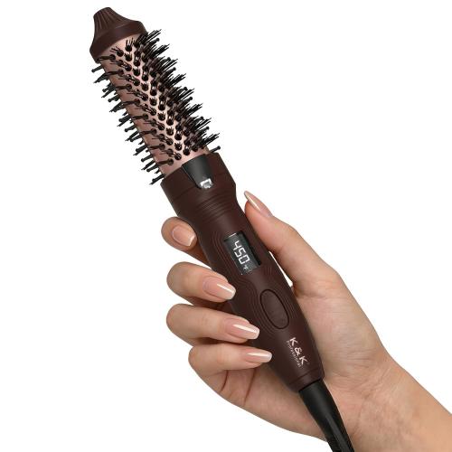 K&K Petite Mini Heated Round Brush，1 Inch