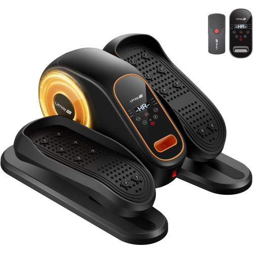 Under Desk Elliptical Machine, Electric Leg Exerciser for Seniors, Quiet & Portable Electric Seated Eclipse Exercise Training Machine with Remote, 12 Speeds & Mute Function, Manual & Auto Mode