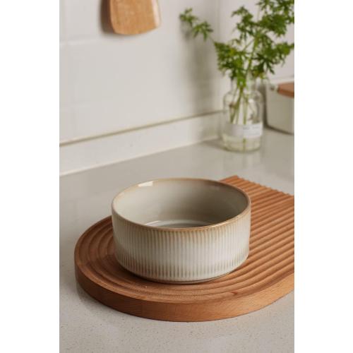 famiware Star Cereal Bowl , 23 oz Soup Bowls Cappuccino White