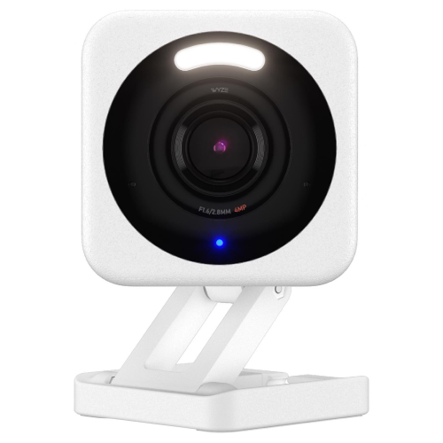 White Wyze Cam V4 Plug-in Indoor and Outdoor Smart-Enabled Security Camera
