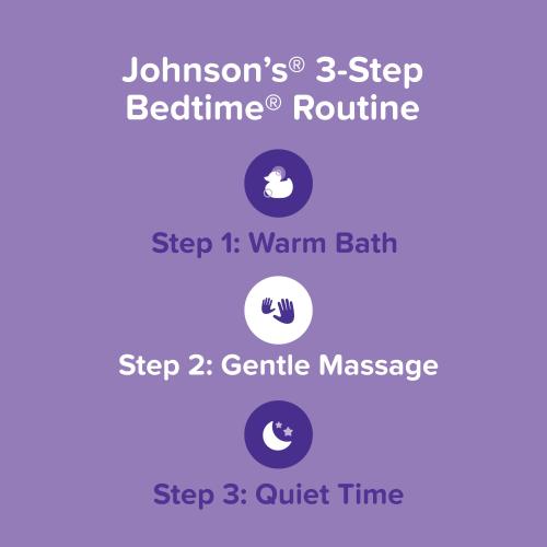 Johnson's Moisturizing Bedtime Baby Lotion, Paraben-Free, 13.6 fl. oz