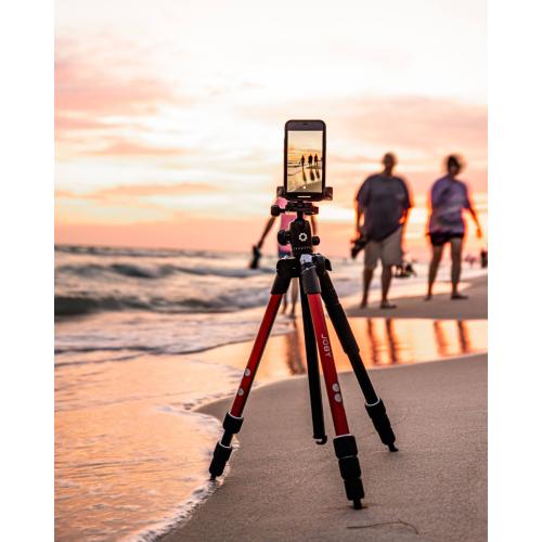 Color red JOBY - RangePod Tripod for Camera and Vlogging - Red