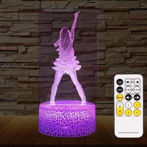 Girls Gifts, Singing Girl Birthday Gift, Decoration for Room. Table Lamp for Music Party Supplies.Night Light with 16 Colors Change and Timing