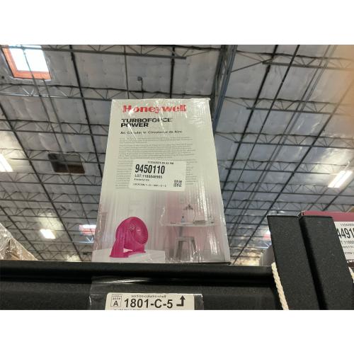Honeywell TurboForce Table Air Circulator Fan, Pink HT900: Quiet Desk Fan, Adjustable Tilt, Portable, 3 Speeds, ETL Listed