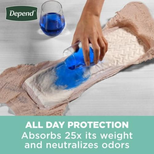 Depend Fresh Protection Incontinence Underwear for Women, Adult Diapers, M, 18 Count