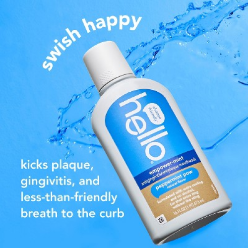 hello Empower-Mint Fluoride Free and Alcohol Free Mouthwash - Peppermint - 16 fl oz