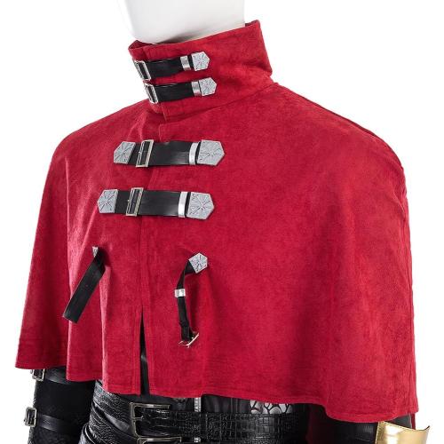 Vincent Valentine Cosplay Costume, Adult Men FF7 Game Uniform Outfits for Halloween Party