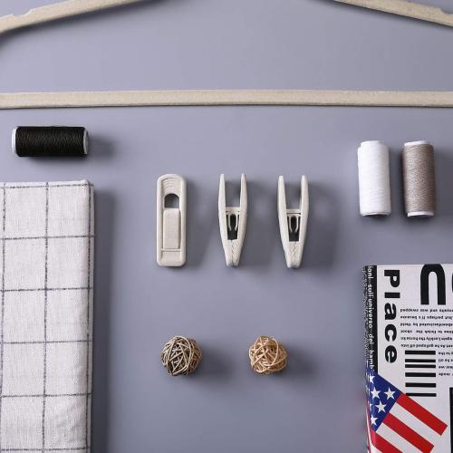 Velvet Hangers Clips, Pants Hangers Velvet Clips(60pc, Beige)
