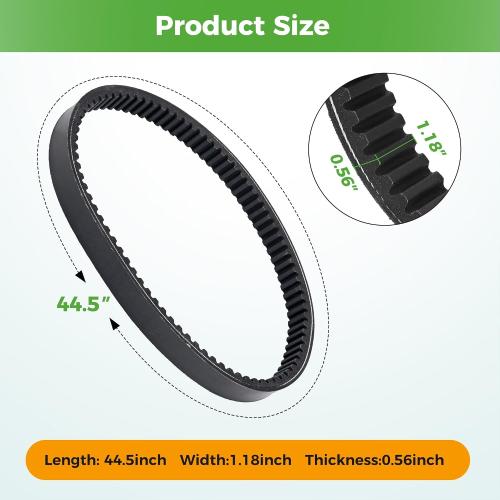 10L0L Golf Cart 14153G1 Drive Belt for EZGO 1976-1987 Marathon 2 Cycle Gas Models with 2PG Engine,OEM# 14153-G1