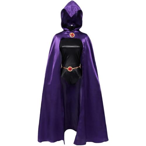 Raven Cosplay Costume Raven Purple
