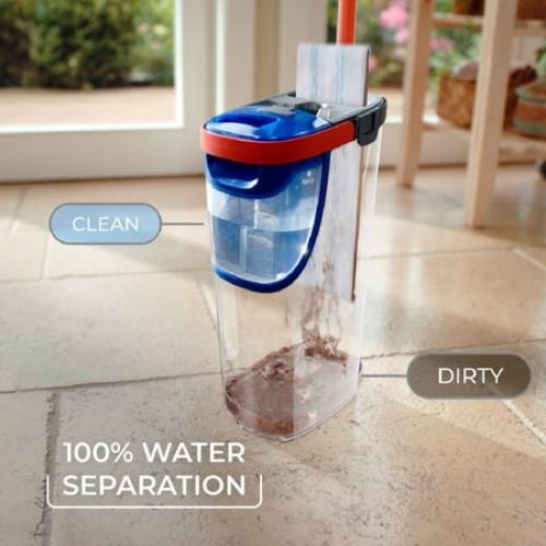 O-Cedar H2prO™ Flat Mop System with Dual Tank Design and Reusable Microfiber Pads