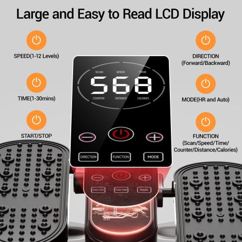 Under Desk Elliptical Machine Seated Pedal Exerciser