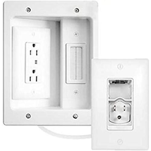 C2G/ Cables To Go 16314 Wiremold In-Wall TV Power Kit