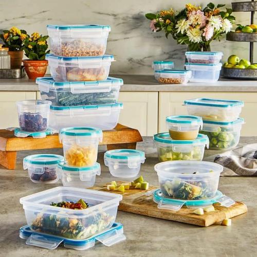 (INCOMPLETE SET) Snapware BPA-Free Plastic Storage Container Set - 38 pcs