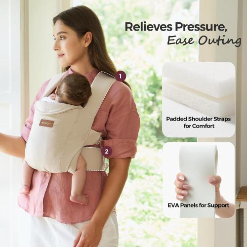 Momcozy Newborn Carrier WeeSnug- Lightweight and Cozy Comfort for 7-25 lbs