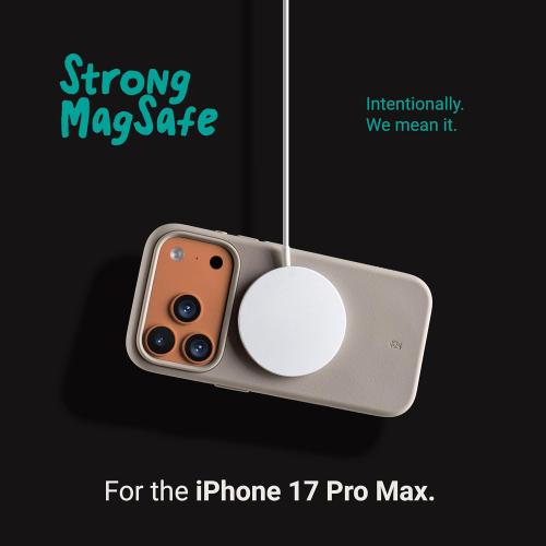 TineeOwl for iPhone 17 Pro Max Magnetic Case, Camera Control Button, Compatible with MagSafe, TPU, Minimalist, Slim/Thin, Grippy - Dune Series (Stone, iPhone 17 Pro Max)