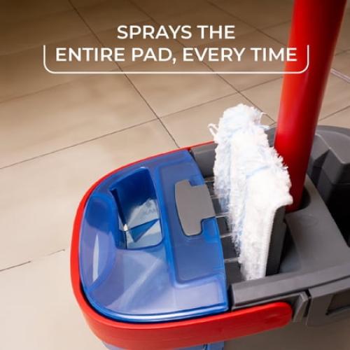 O-Cedar H2prO™ Flat Mop System with Dual Tank Design and Reusable Microfiber Pads