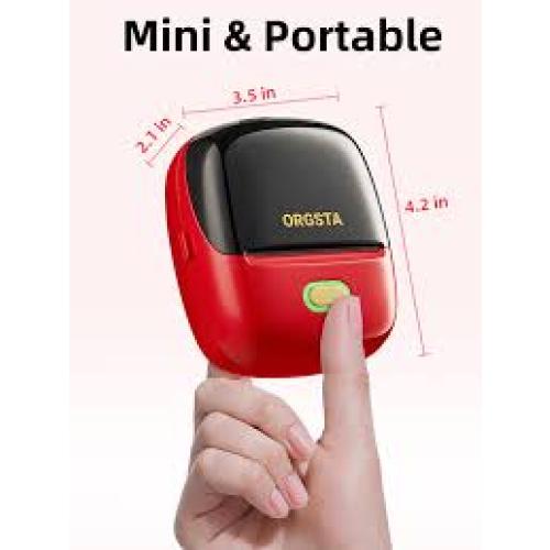 ORGSTA S002 Sticker Printer – Mini Printer Portable Thermal ...