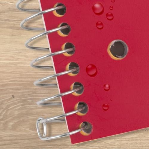Five Star Spiral Notebook   Study App, 5 Subject, College Ruled, 8.5 x 11, BLACK