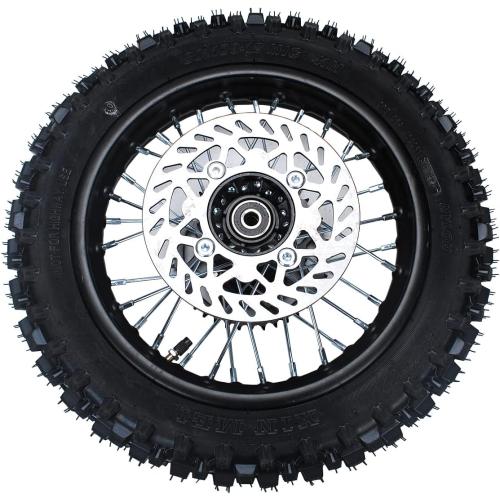 Rim tube tire 80/100-12 3.00-12 12-15MM Dirt Pit Bike Trail axle 12Complete rear wheel For small Wheel Rim Tire Fits 125-160cc TTR SSR Mini Motorcycle