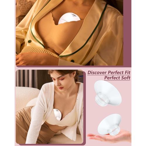 4PC Flange Insert 22mm Compatible with Momcozy M5/M6/M9/S12 Pro/V1 Pro/V1 Pro Breast Pump, Fit for Eufy/Elvie/Medela/Spectra/Lansinoh/NCVI/Lansinoh/TSRETE with 24mm Flange/Shield Breast Pump