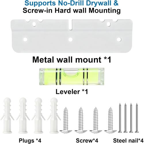 Wall Mount Bracket for Skylight Calendar 15 Inch 1st Gen (NOT Compatible with Calendar 2), Heavy Duty Metal Skylight Accessories with Level & Dual Mounting Kit
