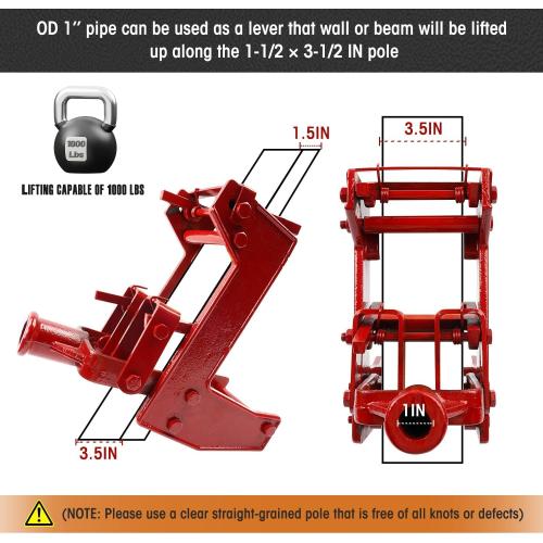 Wall Jack, Wall Jacks for Framing, Red