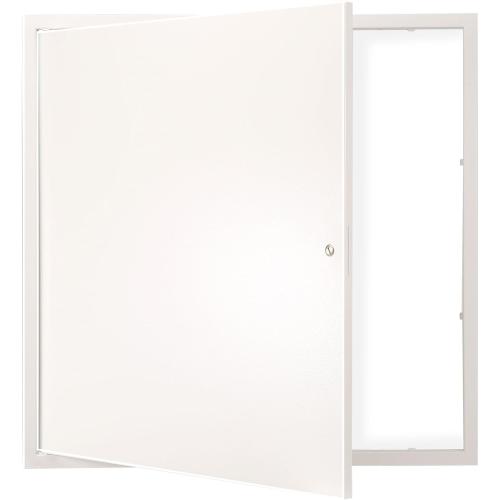VEVOR Metal Access Panel for Drywall Ceiling, 24 x 24 Inch Plumbing Access Doors with Cam Latch Lock, Heavy-Duty Steel Wall Hole Cover, Easy Install Removable Hinged Panel for Wiring & Cables, Silver