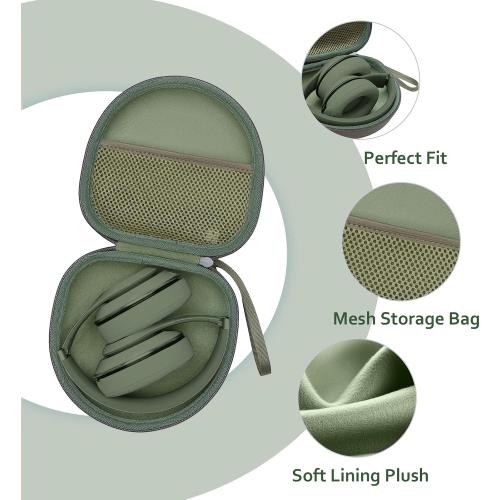 Headphone Case for JLab/Beats/TOZO/BERIBES/Picun Etc Headphones, Green