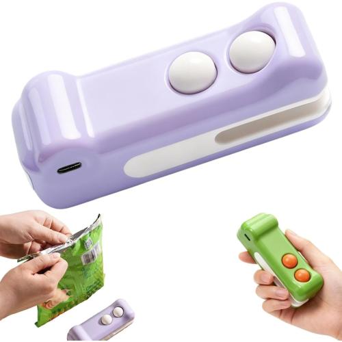2 in 1 Mini Bag Sealer with Cutter and Magnet