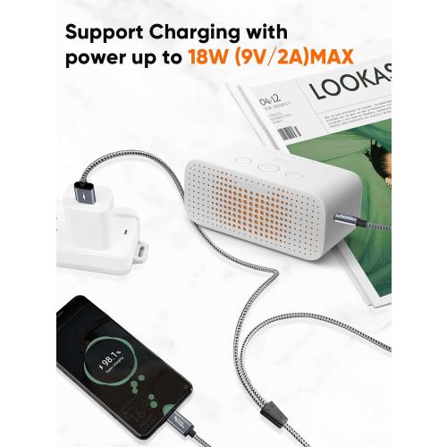 CableCreation USB C to 3.5mm Audio Cable with USB Charging Car Aux Cable